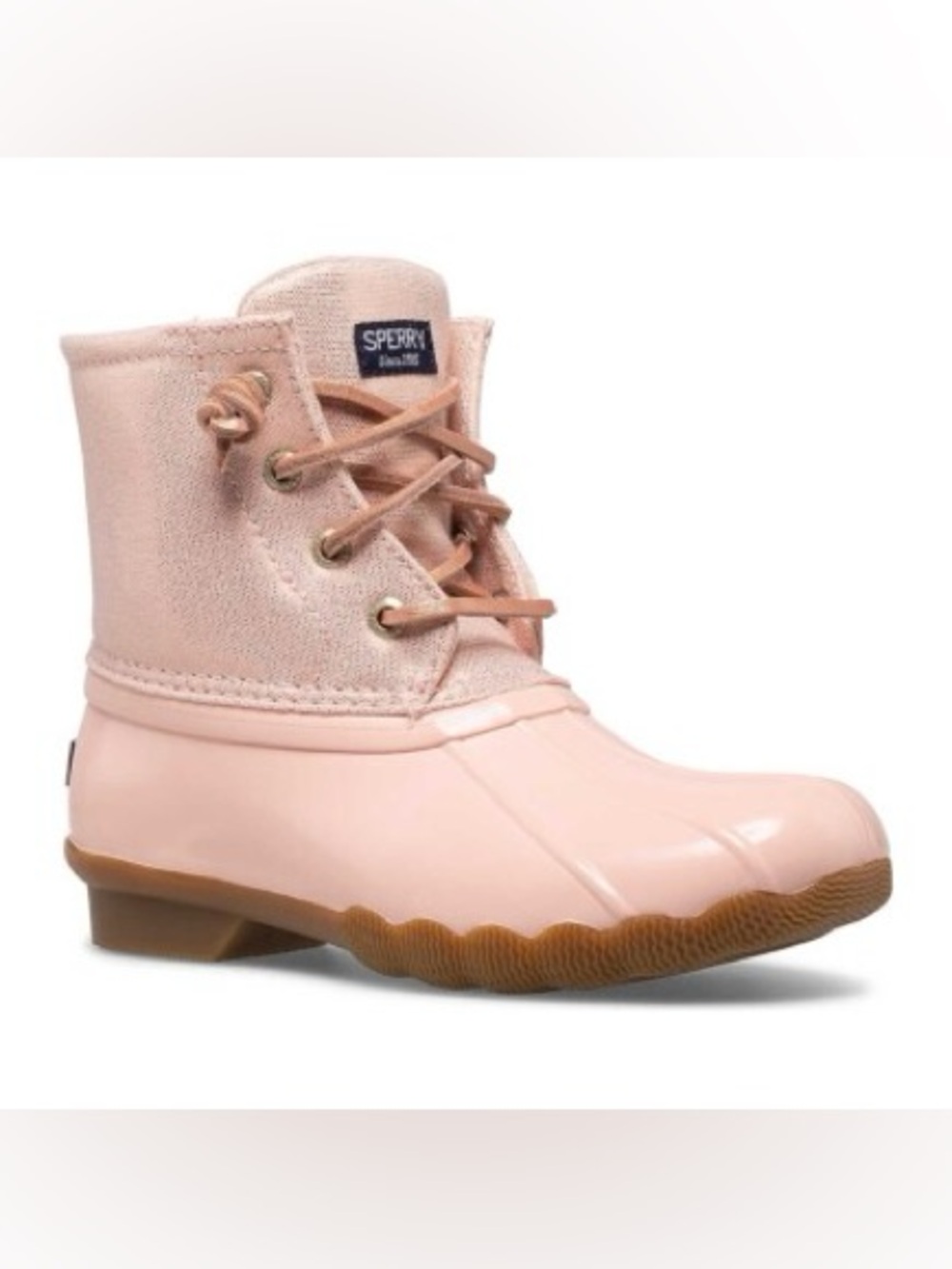 SPERRY SALTWATER BOOTS BLUSH PINK